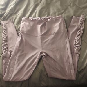 RBX purple leggings with mesh accents size S
